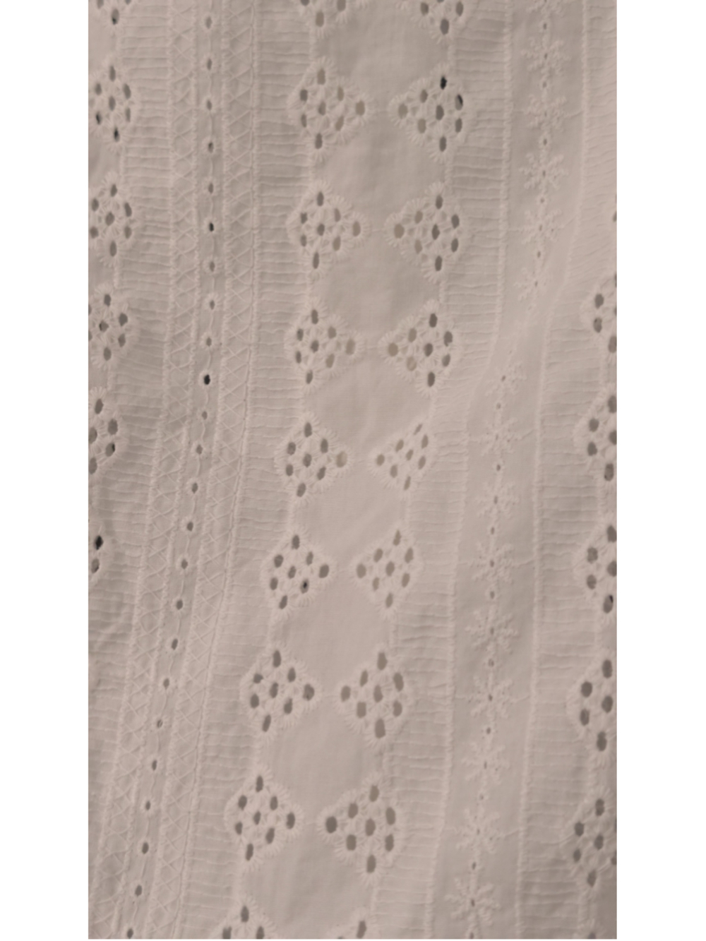 Women's Zara White Eyelet Embroidered Blouse Size S - Picture 6 of 10